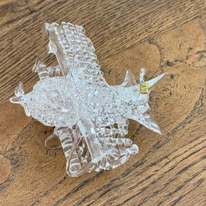Glass Airplane ornament
